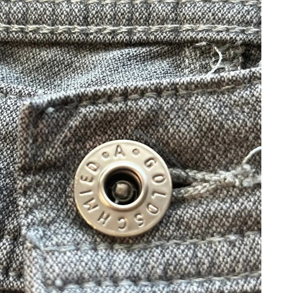 Adriano Goldschied Mens 30X34 Dark Gray The Everett Slim Straight Jean FLAWS - Picture 8 of 14